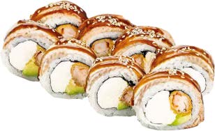 Угорь с креветкой